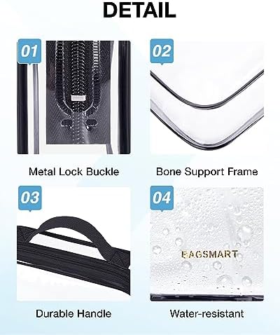 BAGSMART Clear Toiletry Bag - Image 4