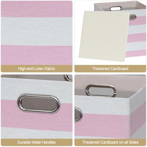 11x11 Storage Cubes Collapsible Fabric Bins-4pcs - Image 2