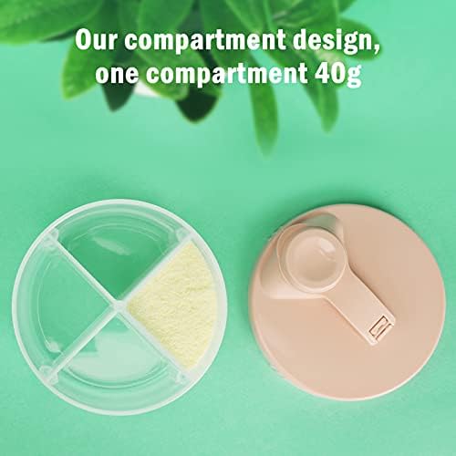 Accmor Baby Formula Dispenser On The Go, Non-Spill Rotating Four-Compartment - Image 3