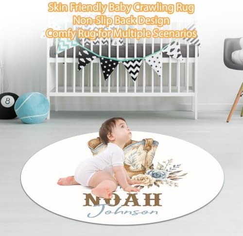 Custom Baby Boy Minky Crib Bedding Set, Cowboy Bedding 3 Pcs Set - Image 6