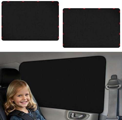 ZATOOTO Magnetic Car Window Shades Rear Window Cover Privacy 21.2×39.3Inch by ZATOOTO