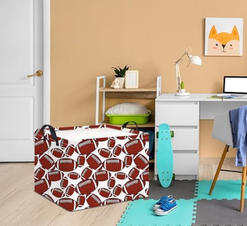 Rectangle Storage Basket with Handles, Collapsible Storage Bin, Books Box - Image 2