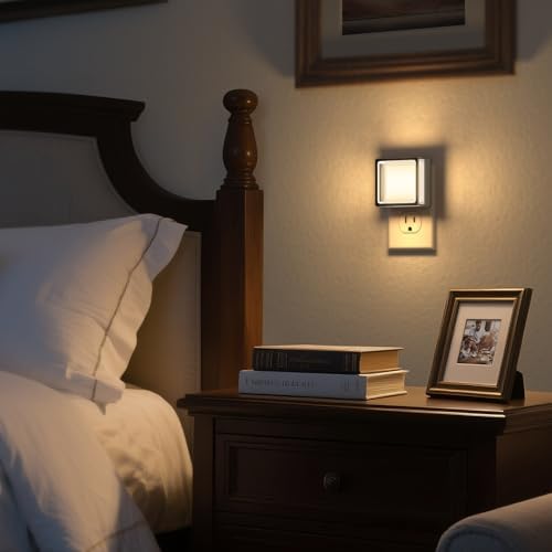 DORESshop Night Light, Night Lights Plug into Wall, 2 Pack 3000K Nightlight - Image 5