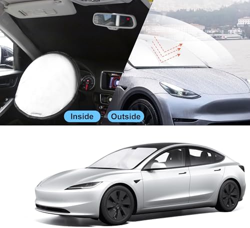 TINGLU Sun Shade for Tesla Model Y Model 3 2017-2025 2026 Accessories - Image 6