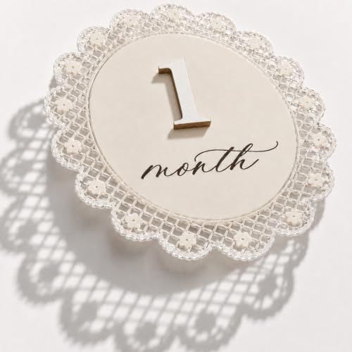 Baby Girl Monthly Milestone Sign Double-Sided - Image 2