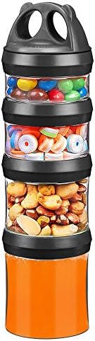 SELEWARE Black Stackable Snack Containers by SELEWARE