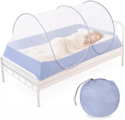 Pop Up Mosquito Net Foldable Cloth Base Mesh Tent by emopaw
