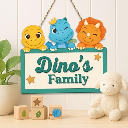 Personalized Dinosaur Nursery Wall Decor - Image 3