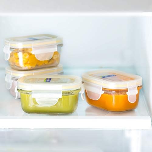 Glasslock 9pcs Set Yum Yum Eco Friendly Airtight Spill Proof Baby Meal Food - Image 5