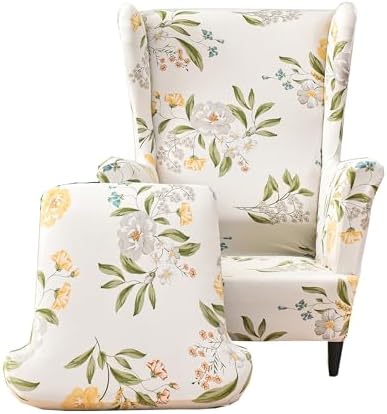 CRFATOP Wingback Chair Covers Wing Armchair Slipcovers by CRFATOP