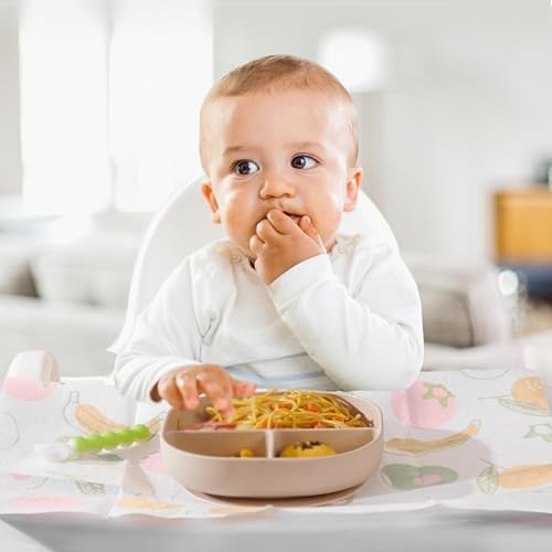 SUNVENO Disposable Placemats for Baby, Sticky Individually Wrapped Table Mats - Image 2