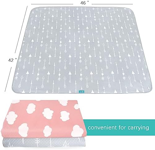 Splat Mat 2 Pack for Under High Chair Waterproof Splash Mat 42''×46'' - Image 6