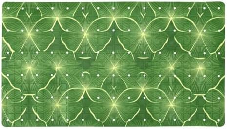 Bathtub Mat Non Slip 26.8x15.1In, Clover Leaves Bath Mat by Anna+Cowper