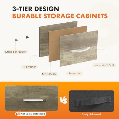Sweetcrispy 8 Drawer Dresser for Bedroom, Large Fabric Storage Tower - Image 4