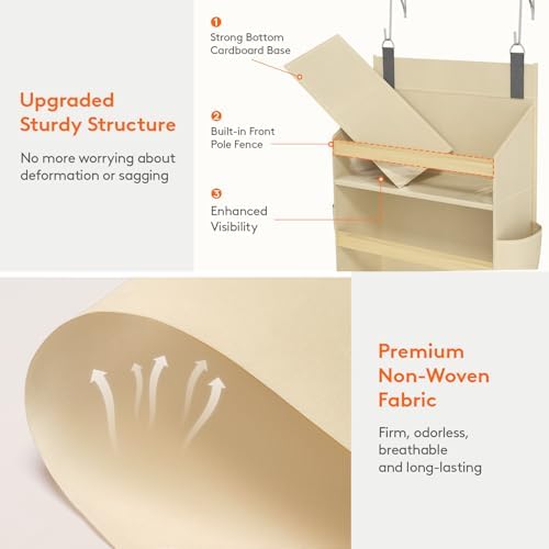 Lifewit 1 Pack Over the Door Organizer, 5 Section Hanging Storage - Image 5