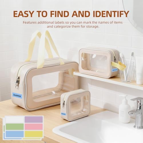 6PCS Diaper Bag Organizer Pouches Setwith Dual Zippers - Image 5