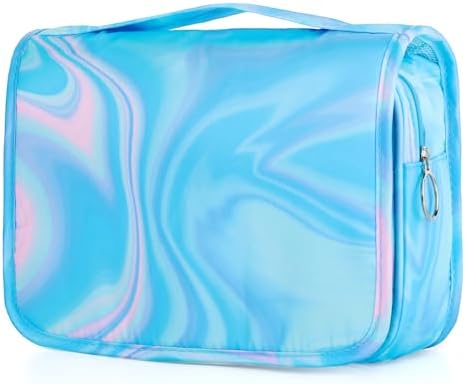 Blue Hanging Toiletry Bag for Girls, Travel Toiletry Bag for Teen Girls - Image 2
