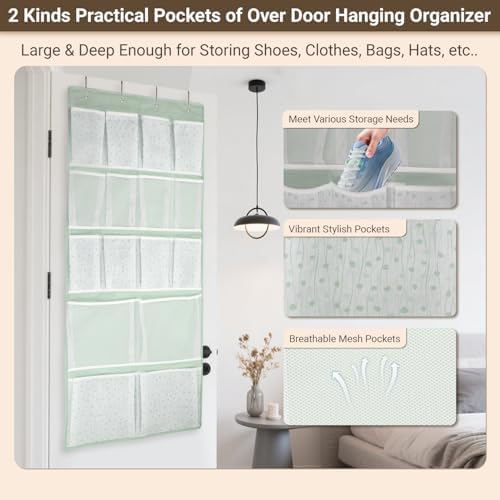 16 Pockets- Over Door Hanging Storage Organizer - Image 6