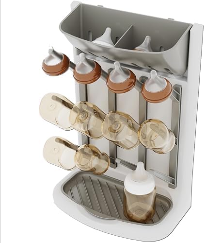 IEEK Baby Bottle Drying Rack, Space Saving Countertop Drying Rack by IEEK