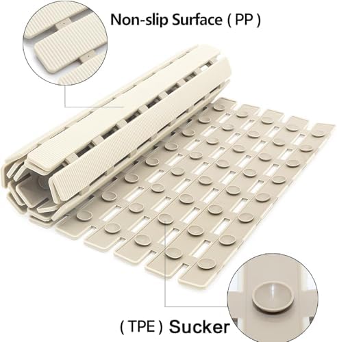 BEMISO Shower Mat Non Slip Bathtub Mat 27.5 x 15.7 Inch Bath Mat - Image 2