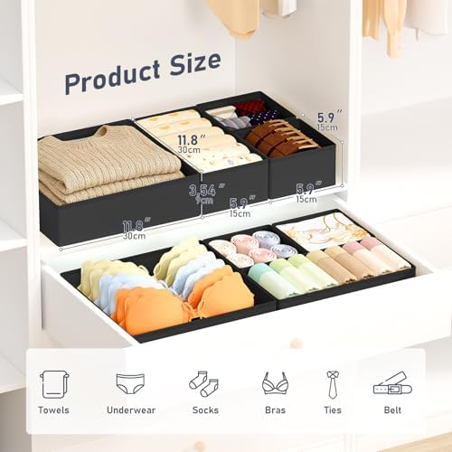 DIMJ Drawer Organizer Clothes 26 Pack - Image 2