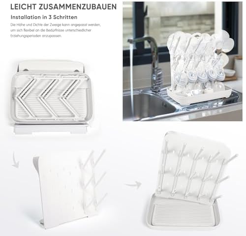 Termichy Baby Bottle Drying Rack：Large Vertical Space Saver - Image 6