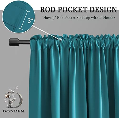 DONREN 12 Inches Long Valances for Windows - Image 3