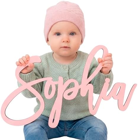 Wooden Name Signs for Nursery Custom Baby Name Sign for Wall Name Signs by WOODLAND