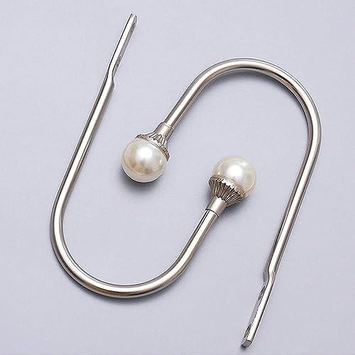 COCIVIVRE 2 Pack Curtain Holdbacks Wall Mounted Curtain Tiebacks Hooks Plastic - Image 6