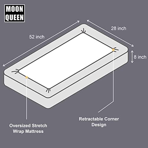 MOONQUEEN 2-Pack Baby Fitted Crib Sheets - Image 7