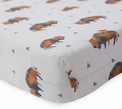 Little Unicorn Premium Crib Sheet | Breathable & Super-Soft Muslin Fabric - Image 2