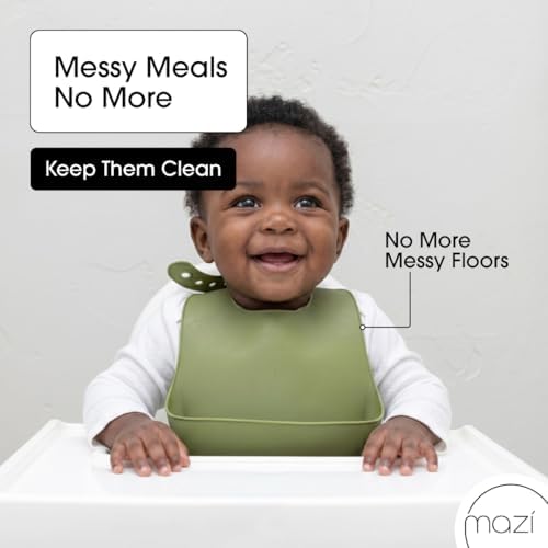 Silicone Baby Bibs 2-Pack – Waterproof Adjustable Baby Bibs - Image 2