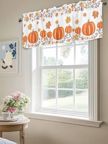 Vandarllin Fall Maple Leaves Kitchen Curtains Valances - Image 5