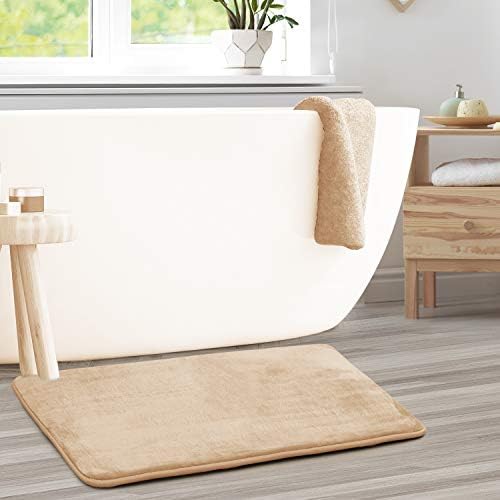 Clara Clark Bathroom Rugs, Velvet Memory Foam Bath Mat, Machine Washable Bath - Image 2
