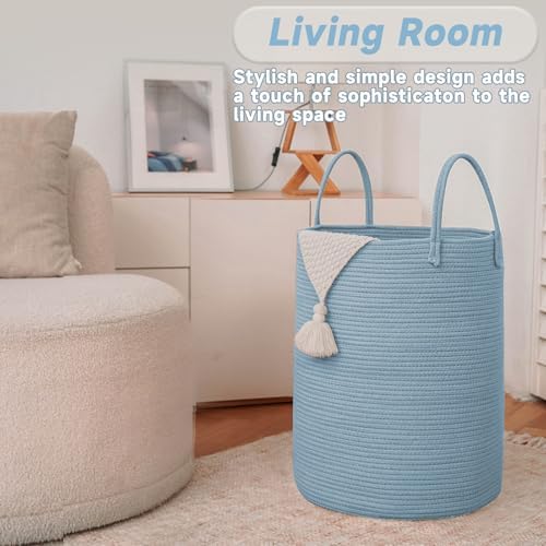 JMvicyroam 100L Cotton Rope Laundry Basket Hamper - Image 4