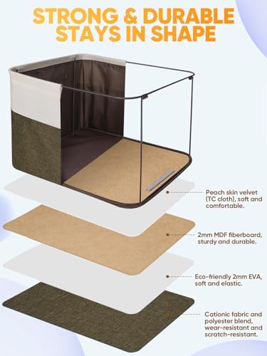 BALEINE 3 Pack Fabric Closet Storage Bins - Image 3