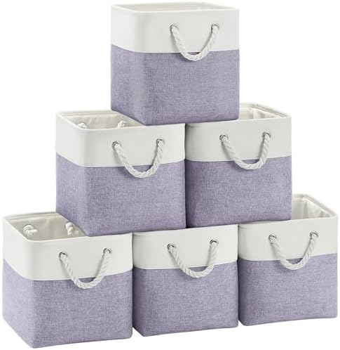 FinishingBo 11 inch Cube Storage Bin by SimplifySpaceSimplifyLife