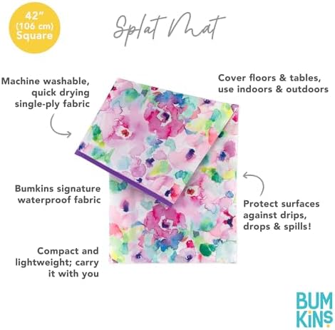 Bumkins Baby Splat Mat for Under High Chair, Babies Toddlers Eating Mess Mat - Image 5