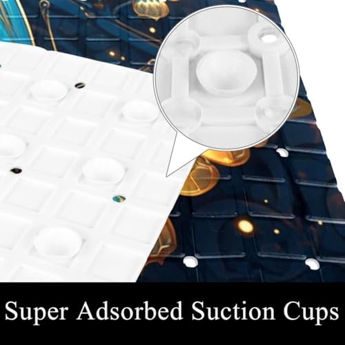 Shower Mat Bathtub Mat, 26.8x15.1 inch, Non-Slip Bath Mat - Image 3