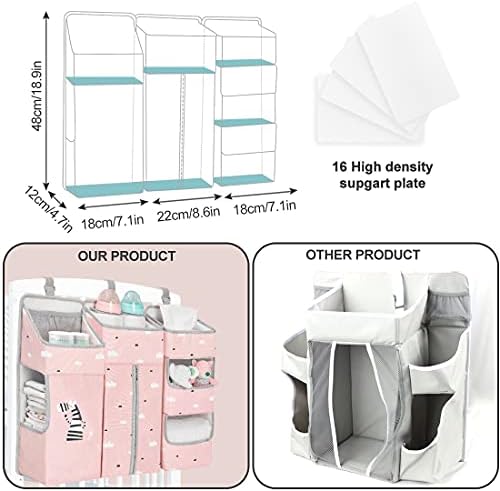 Hanging Diaper Caddy Organizer for Baby Crib - Image 3