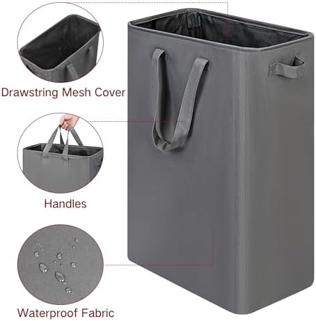 efluky Slim Laundry Basket, Narrow Laundry Hamper - Image 3