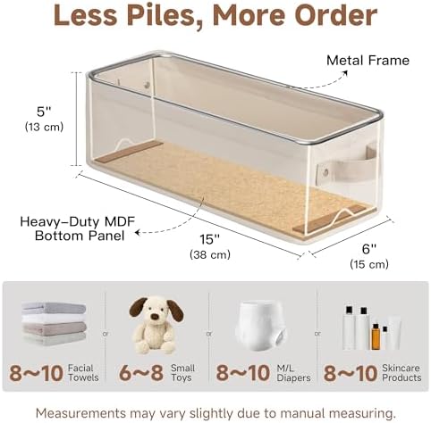 StorageWorks Narrow Storage Bins, Toilet Paper Storage - Image 2