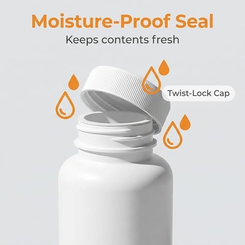 2PCS 200ML 6.8OZ White Empty Plastic Bottles - Image 4