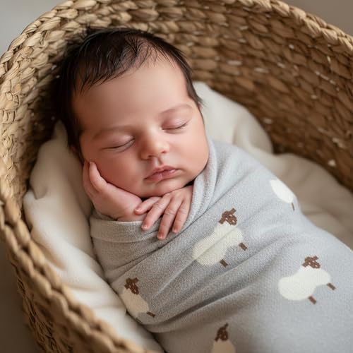 Knit Baby Swaddle Blanket - Image 2