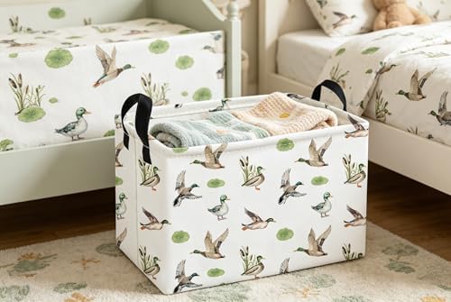 Essme Rectangular Kids Baskets, Duck Storage Box, Cute Basket - Image 4