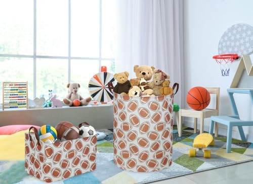 Essme Rectangular Football Baskets, Kids Storage Box, Toy Bin - Image 3