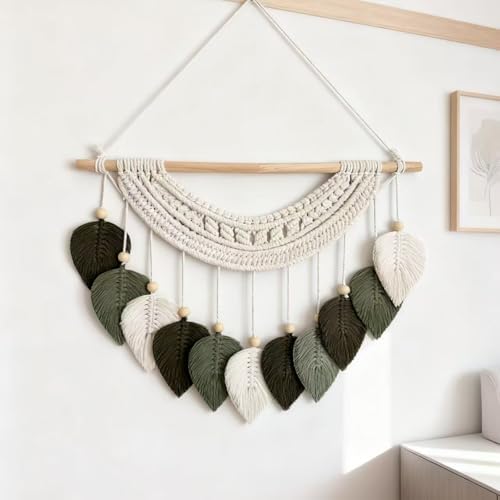MSFENG Macrame Wall Hanging Tapestry Boho Wall Decor Wall Art Decorations - Image 7