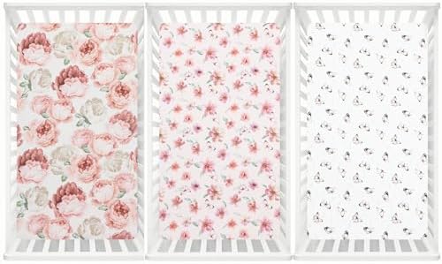 david's kids 3 Pack Fitted Crib Sheets, Ultra Soft Breathable Comfortable Baby - Image 7