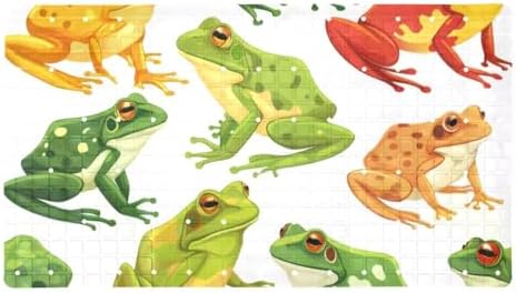 Shower Mat Non Slip, Colorful Frogs Anti Slip Bath Mat by Anna+Cowper