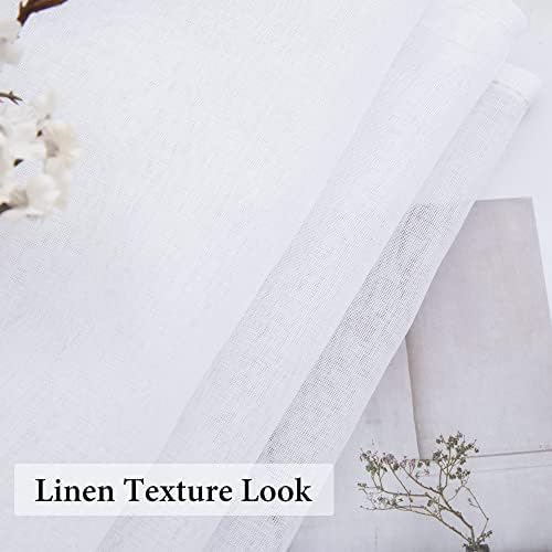 MIULEE White Window Valance 1 Panel 54W x 18L - Image 3